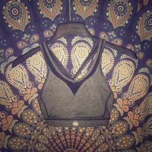 Senita dark gray sports bra